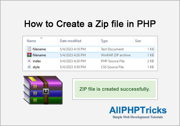 How To Create A Zip File In PHP All PHP Tricks